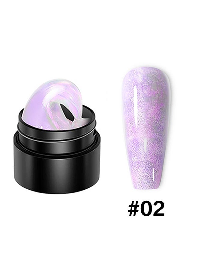 LIMEGIRL Non-sticky Aurora Extended Glue, Malleable Glue for Shaping, Phototherapy Nail Polish, Acrylic Nail Glue, 5g (02#) - Image 2